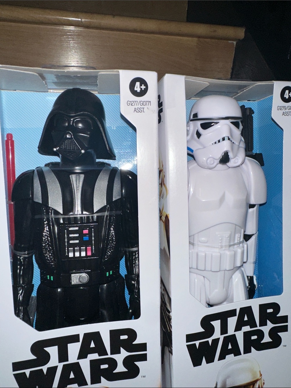 Star Wars Darth Vader & Stormtrooper Action Figures - Black & White